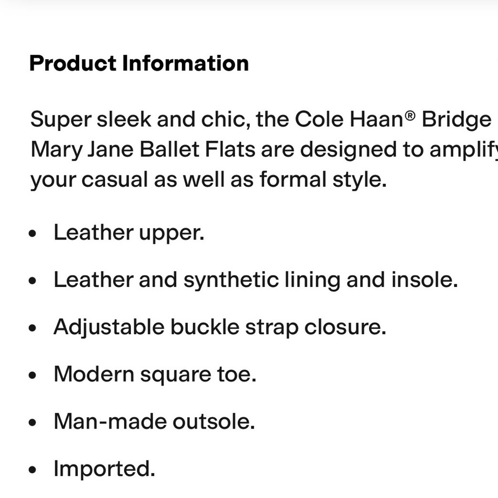 Cole Haan Bridge Mary Jane Ballet - Picture 8 of 12